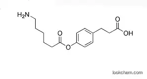 Molecular Structure of 760127-60-4 (3-(4-(6-Aminocaproyloxy)phenyl)propionic acid)
